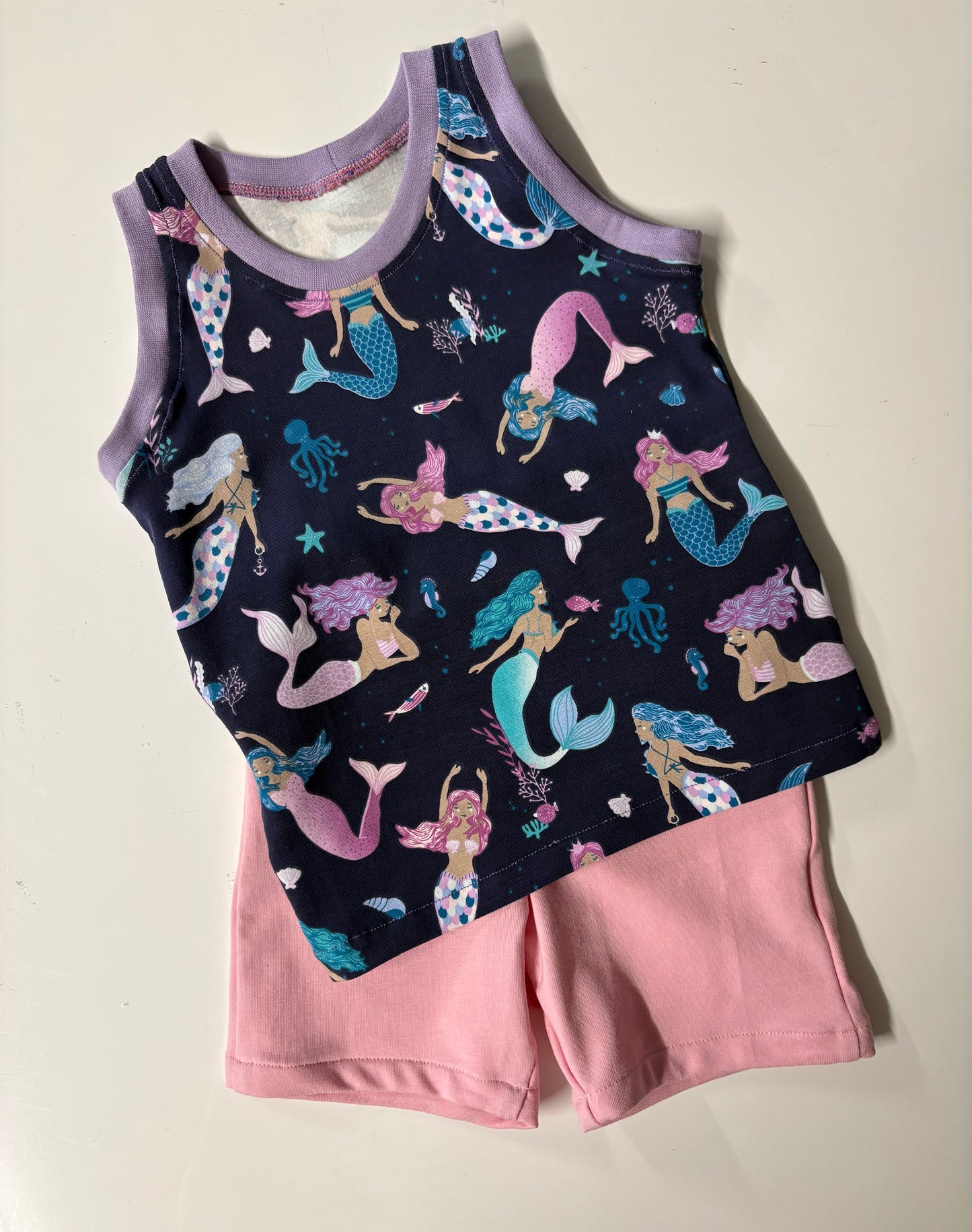 Vest & Shorts Set in Mermaid Magic (2-3Y)