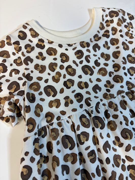 Leopard Print T-Shirt Dress (4-5Y)