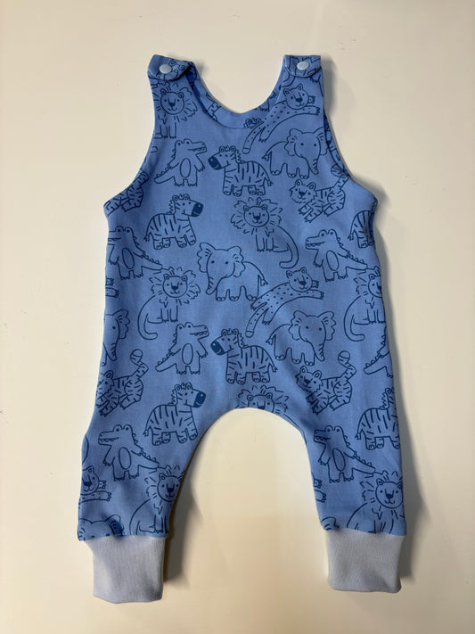 Blue Safari Romper (3-6m)