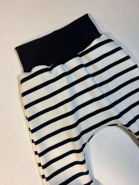 Blue & White Stripe Harems (3-6m)