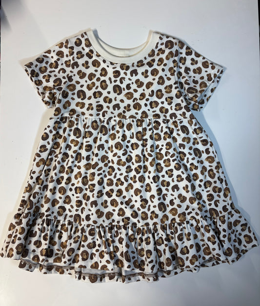 Leopard Print T-Shirt Dress (4-5Y)