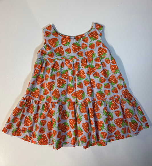 Strawberry Tiered Dress (12-18m)