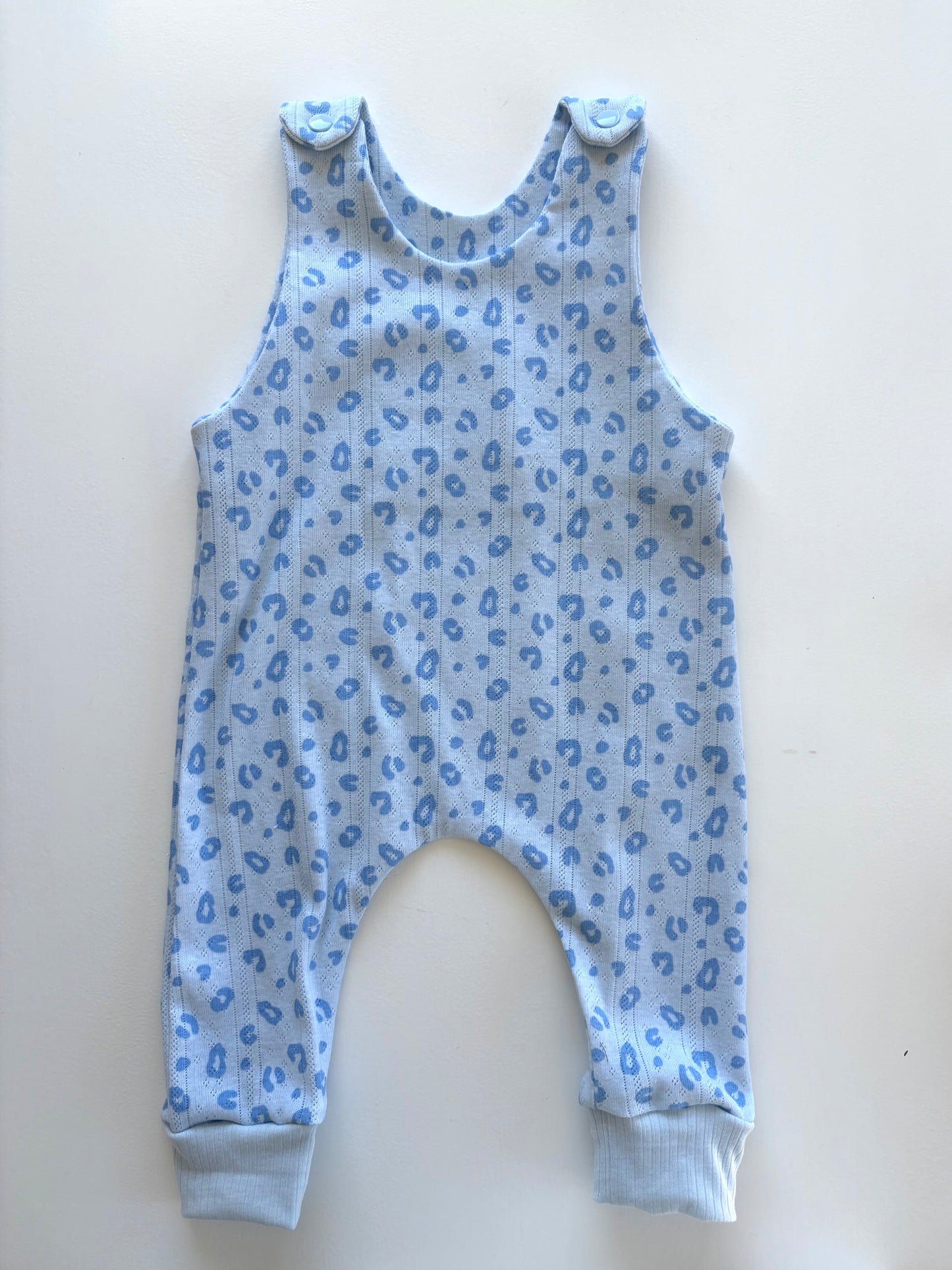 Blue Leopard Print Romper & Beanie Set (6-9m)